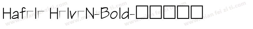 Hafele HelveN-Bold字体转换